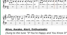 Alive alert awake The of "Alive" fills the room, starting off as a subtle hum that grows in intensity. It is a vibrant