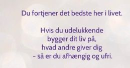 Vær glad for jeg er behersket