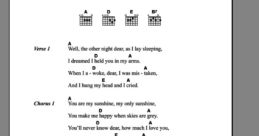 You are my sunshine Drill