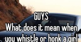 Honk and Descending Whistle