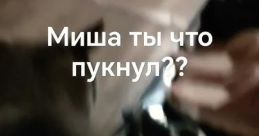 Миша,ты что пукнул?