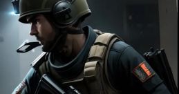 Counter-Strike character in tactical gear, poised with an assault rifle, ready for bomb defusal in a high-stakes environment.