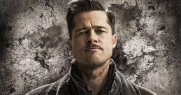 Brad Pitt as Aldo Raine in "Inglourious Basterds," showcasing his fierce and determined character.