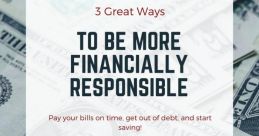 Let's be financially responsible