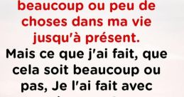 Je sais pas ce que fait