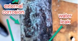 Metal pipe falling