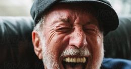 Old man laughing young man way