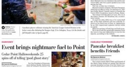 Ohio journaal filled the room as the Ohio journal played, the rustling of pages turning, the scratching of a pen on