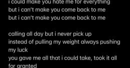 Ye-Back to me