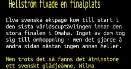 Hellstrøm - Diskuterte nu