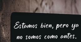 Lo que estamos…