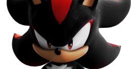 Shadow the Hedgehog with striking black and red fur, showcasing bold features and a confident stance.