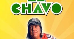 El Chavo del Ocho character running, wearing his iconic striped shirt and suspenders, against a bright background.