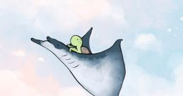 Baby manta honk sky