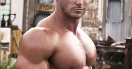 Staring at you big manly body