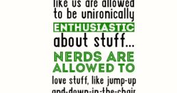 What that one nerd loves