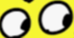 Cheerful yellow character with a big smile and expressive eyes, embodying fun and playfulness associated with X and 4's.