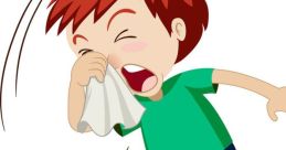 Cartoon character sneeze