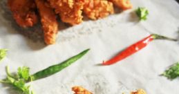 Put the chicken strips down