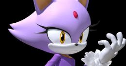Blaze the Cat "Blue hedgehog,"