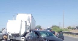 Trafico y coche malogrado
