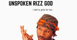 White tee rizz god