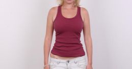 Czech casting model Vlasta poses confidently in a sleeveless top and shorts, showcasing style and elegance.