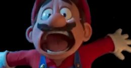 Mario screaming loudly