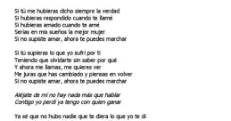 Ahora te puedes marchar (v)