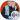 Smiling elderly woman with short gray hair, wearing glasses and a turquoise vest, against a vibrant orange background.