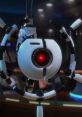 Auto, the rogue Axiom robot, featuring a menacing red eye and sleek design, from the animated movie Wall-E.
