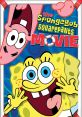 SpongeBob SquarePants and Patrick Star excitedly promote "The SpongeBob SquarePants Movie" in vibrant underwater scene.