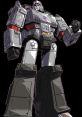 Megatron from Transformers G1 stands menacingly, showcasing his iconic metallic design and powerful presence.