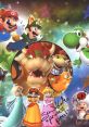 Toadette joins Mario and friends in a vibrant scene featuring Bowser, Princess Peach, and Yoshi. Fun gaming adventure!