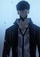 Sung Jinwoo stands dramatically in the rain, embodying the intense spirit of the English Dub of Solo Leveling.