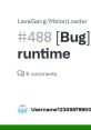Discussion on LavaGang/MelonLoader bug report #488 with 8 comments in the community forum for A.J. and Big Justice.