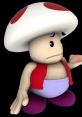 Toad from SMBSS and AOSMB3, featuring a frowning expression and a classic mushroom cap with red spots.