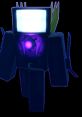 Titan TV Man from Skibidi Toilet, featuring a glowing TV head and robotic limbs, showcasing a unique, vibrant design.
