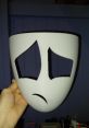 Handcrafted Gangle mask from The Amazing Digital Circus, showcasing a minimalist design with sad features. Perfect for cosplay!