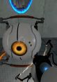 Curiosity Core from Portal engages in a dynamic interaction, showcasing its iconic design and vibrant energy.
