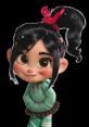 Vanellope Von Schweetz smiles in her signature hoodie, showcasing her playful personality from Wreck-It Ralph.