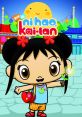 Kai-Lan, the cheerful protagonist from "Ni Hao, Kai-Lan," smiles with a flower, ready for fun adventures in a vibrant setting.