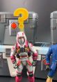 Henchmen figure from Fortnite, featuring a question mark above, set against a backdrop of loot crates.