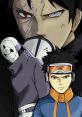 Obito Uchiha from Naruto with intense expressions, showcasing his dual persona in striking colors and detail.