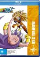 Dragon Ball Z Kai Blu-ray cover featuring Goku fighting Majin Buu, showcasing adventure and epic battles in animation.