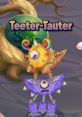 Teeter-Tauter monster balancing on another, featuring vibrant colors and whimsical design from the Msm workshop.