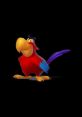 Colorful Iago, the witty parrot from Aladdin, striking a confident pose with vibrant feathers. Fun character for all ages!