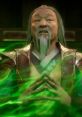 Young Shang Tsung, portrayed by Cary Hiroyuki Tagawa, conjures green energy, displaying his mystic powers in battle.