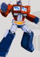 Optimus Prime (G1) character illustration, showcasing iconic red and blue design with confident pose, symbolizing leadership.