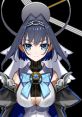 Ouro Kronii from Hololive with blue bow, stylish armor, and striking features, showcasing her unique character design.